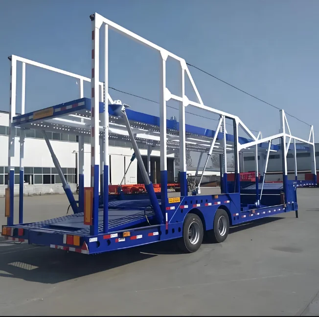 WS China Factory Double-decker Vehicle Truck Trailer Car Transport Trailer