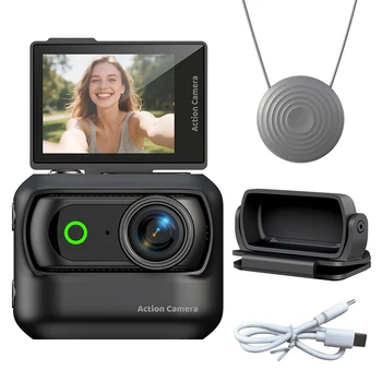 New Popular Wifi Outdoor Sports Camera Mini Thumb Camera Magnetic Back Clip Handheld Camera Vlog Action Camer LK018