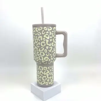 2024 Simple Moders 40oz Glow Leopard Coffee Cup Double Wall Travel Mug ...