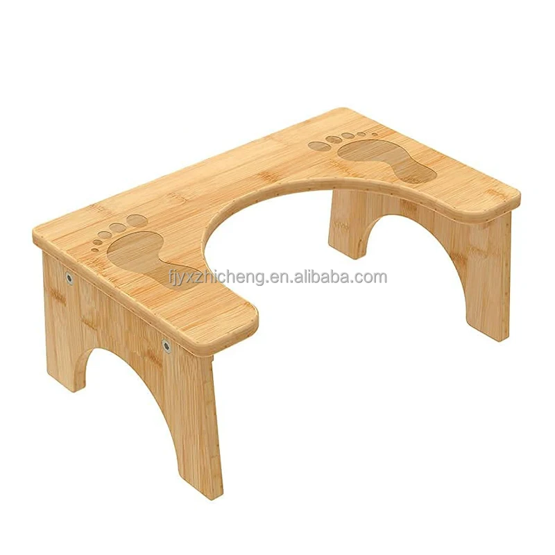 product wholesale modern bamboo toilet squat stool portable step for adults  kids in apartment bathrooms-6