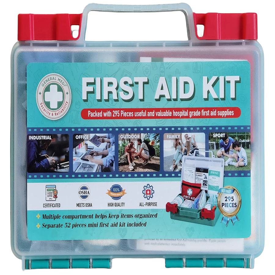 298件硬箱急救箱箱osha急救箱旅行车户外野营急救箱 - Buy First Aid Kit With Emergency Medical ...