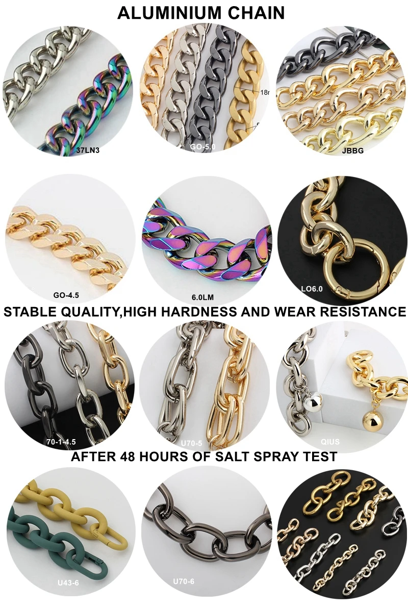 Nolvo Purse Metal Chain Strap Replacement Gold Crossbody Leather Bag