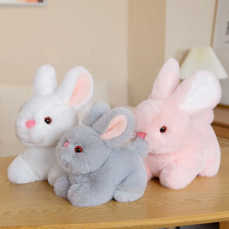 リアルライフふわふわウサギぬいぐるみリアルなバニードール