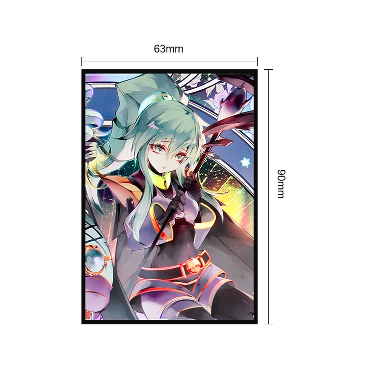 Custom Holographic Art Anime YUGIOH Japanese Trading Card Sleeves