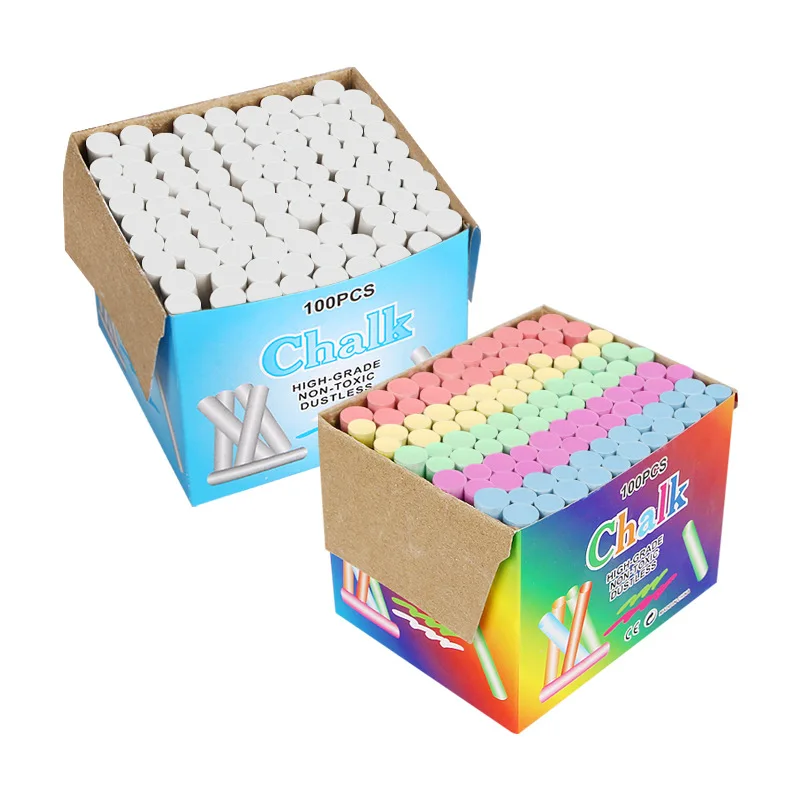 100 шт. тротуарный Мел большого объема долговечный нетоксичный для часов веселья и творчества с легкой уборкой