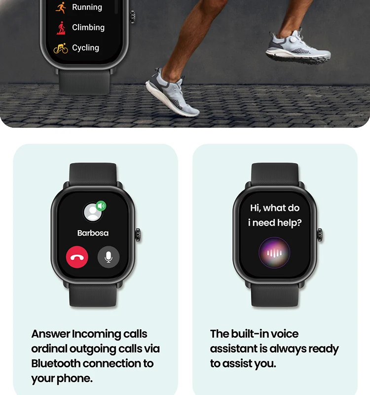 Zeblaze GTS 3 Pro Smart Watch - Pearl White New Zeblaze GTS 3 Pro AMOLED Screen Bluetooth Phone Calls Health and Fitness Tracking Smartwatch