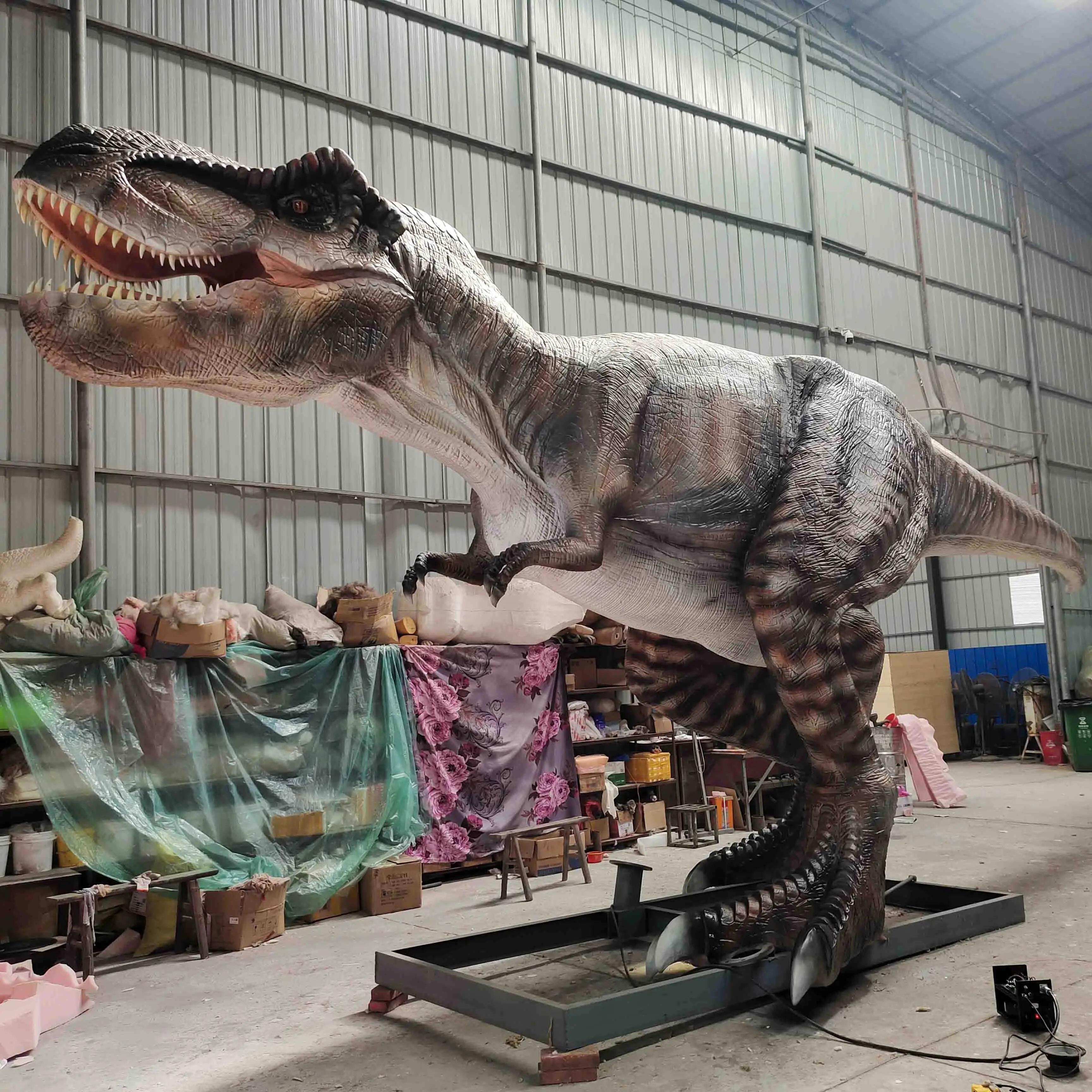 Theme Park Artificial Dinosaurus Animatronics Model Life Size