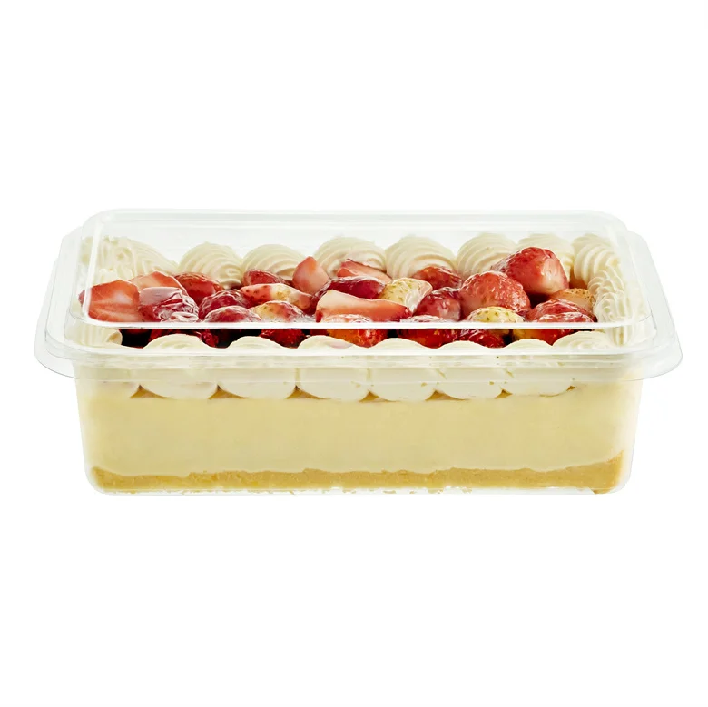 Factory Direct Large-Capacity 52 oz Recyclable Disposable Rectangular Transparent Food Storage Container With Clear Base