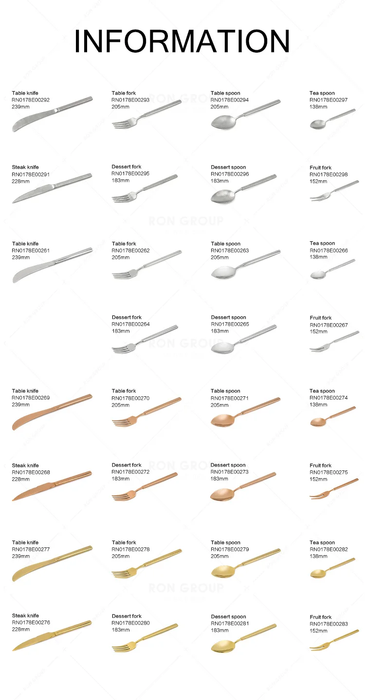 New look stainless steel metal frosted cutlery customized luxury dinner restaurant parties flatware sets for wedding
