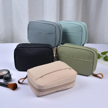 Factory Wholesale Large Capacity Insulated Makeup Storage Bag High Appearance Convenient Day System Simple Beauty Cosmetic Case