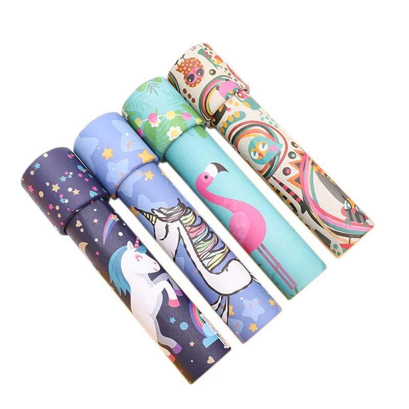 Оптовая продажа, мини-Вращающийся калейдоскоп, детские развивающие игрушки, волшебный калейдоскоп