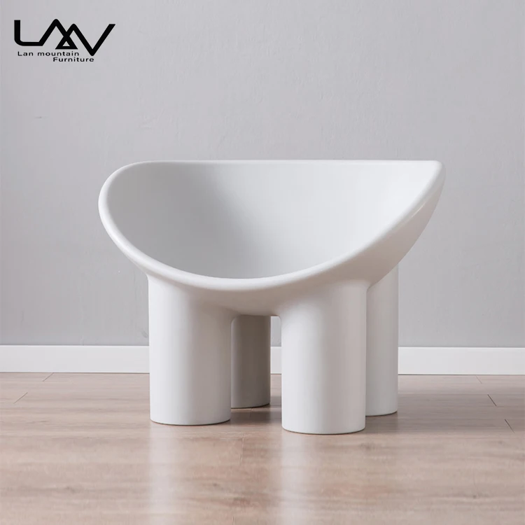 Modern Leisure Elephant Leg Chair - Stylish Round Dining Armchair
