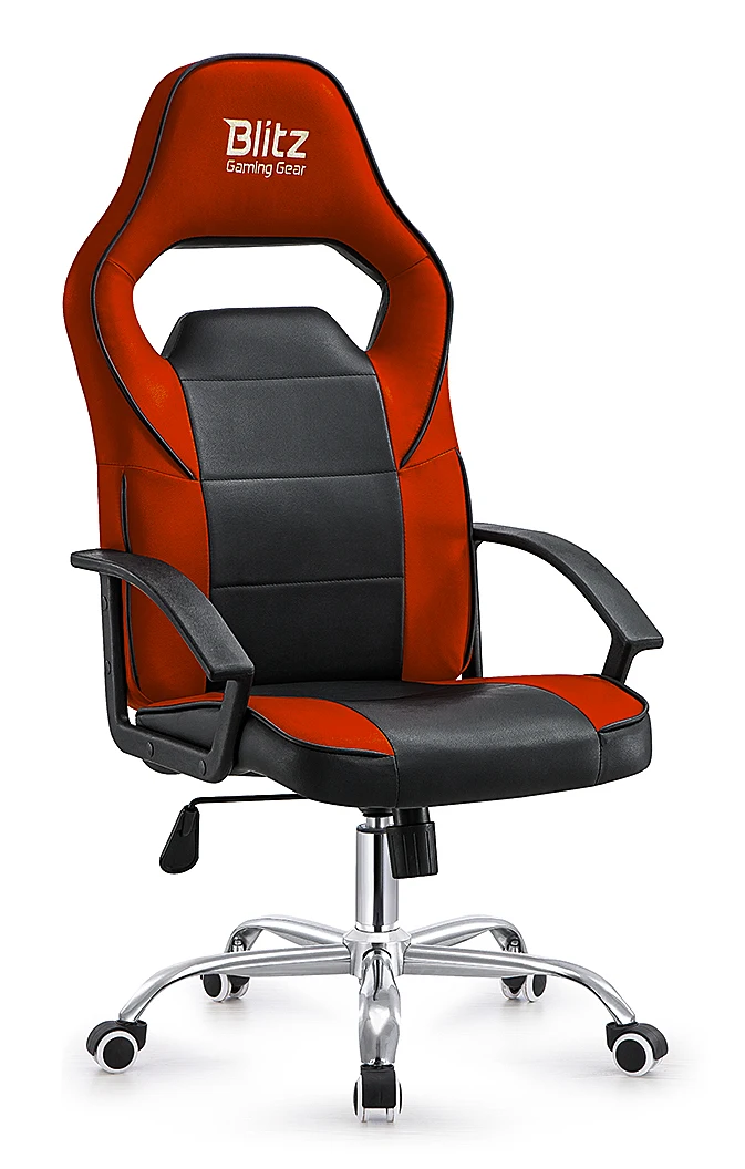 Blue Leather Convertible Chaise Gaming Chair Free Delivery Spare Parts Ergonomic Sponge aperçu 2