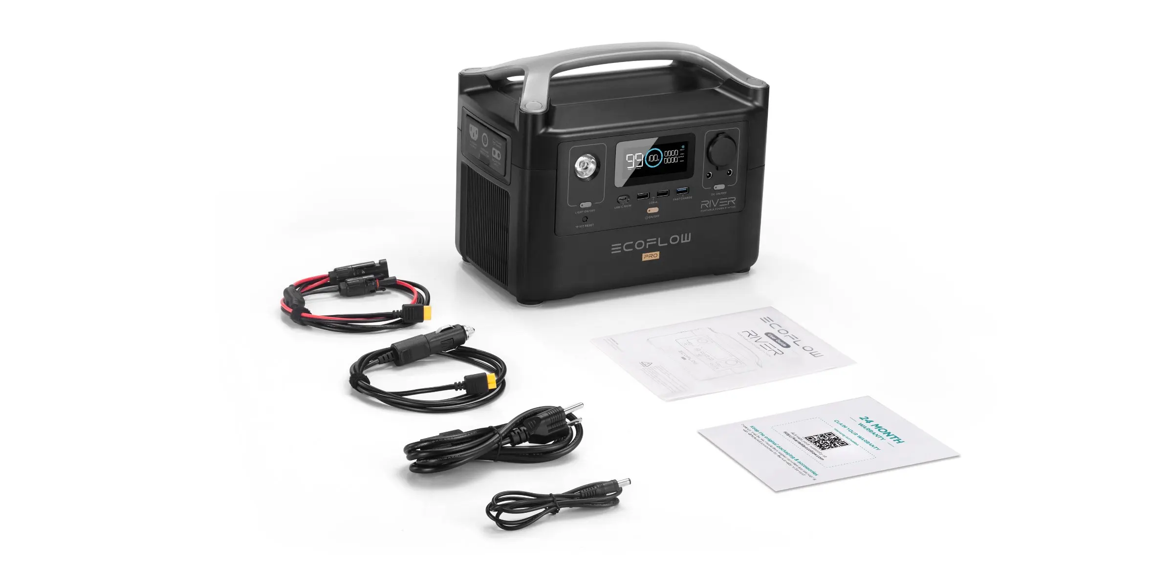Ecoflow River Pro便携式电站720wh，为多个设备供电，1小时内充电080，用于露营，房车，户外 Buy 便携式电站和