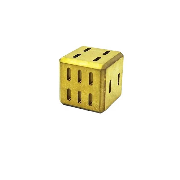 OEM Cnc Machining Customized Color  Dice  Cooling Wine Dice Metal Game Dice