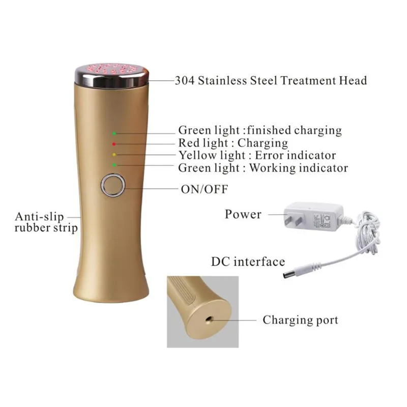 Red Color LED Infrared Skin Rejuvenation Photon Therapy Face Light Therapy for Women Gifts