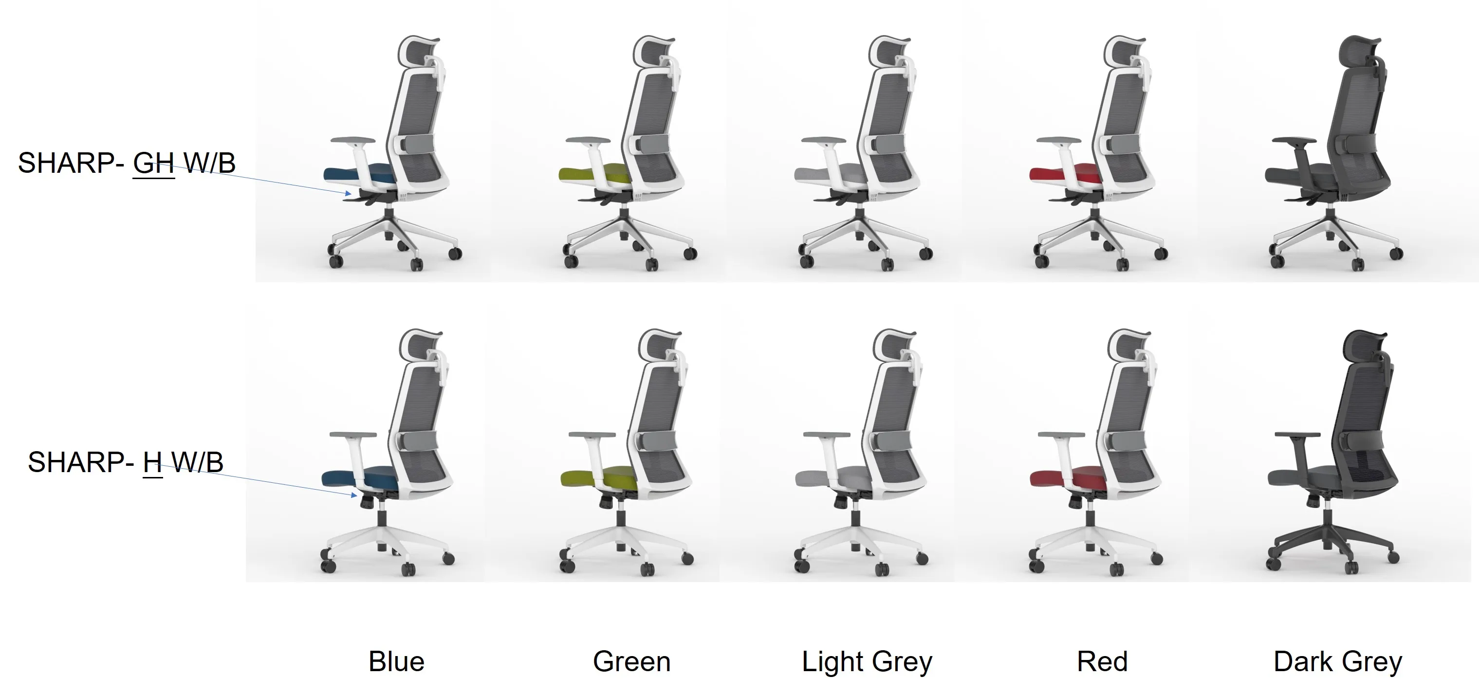 Koho High Back Ergonomic Adjustable Armrest Home Luxury Rolling Chair