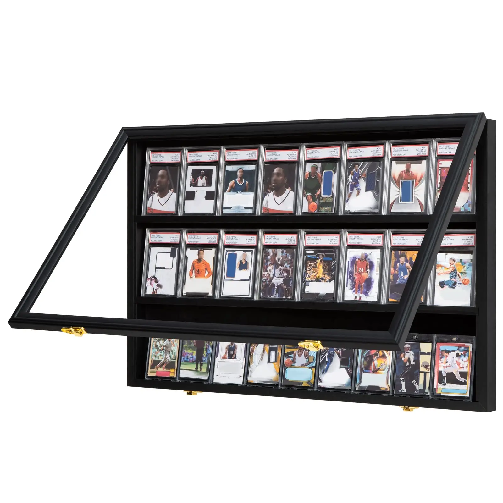 trading card wall display case Collectors Wall Display Case