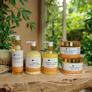 Hot Selling Organic Glowing Skin Care Set Turmeric Body Care and Black Skin Care Drop Shipping Wholesale