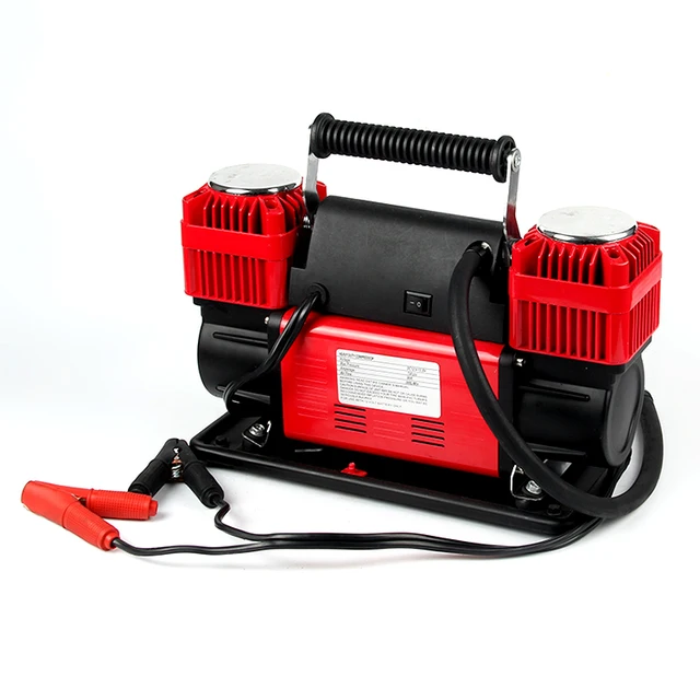 High-efficiency portable dual-cylinder high-power car air pump, designed for fast inflation