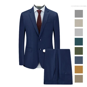 High Quality Customizable Fabrics Three Pieces Formal Suit Single Breasted Men's Suits blazer for Business Banquet