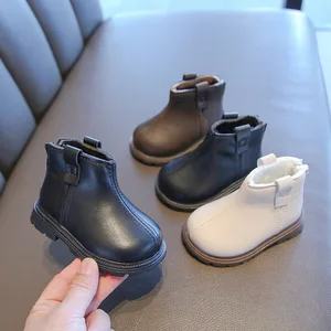 Children's Fashion Anti-slip Autumn Winter Thickened Warm Baby Girl Fashion Casual Short Boots