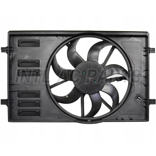 INTL-CF186 electric Cooling Condenser Fan FOR AUDI SEAT SKODA VW 5Q0121203CT 5Q0121205AP 5Q0121207BD