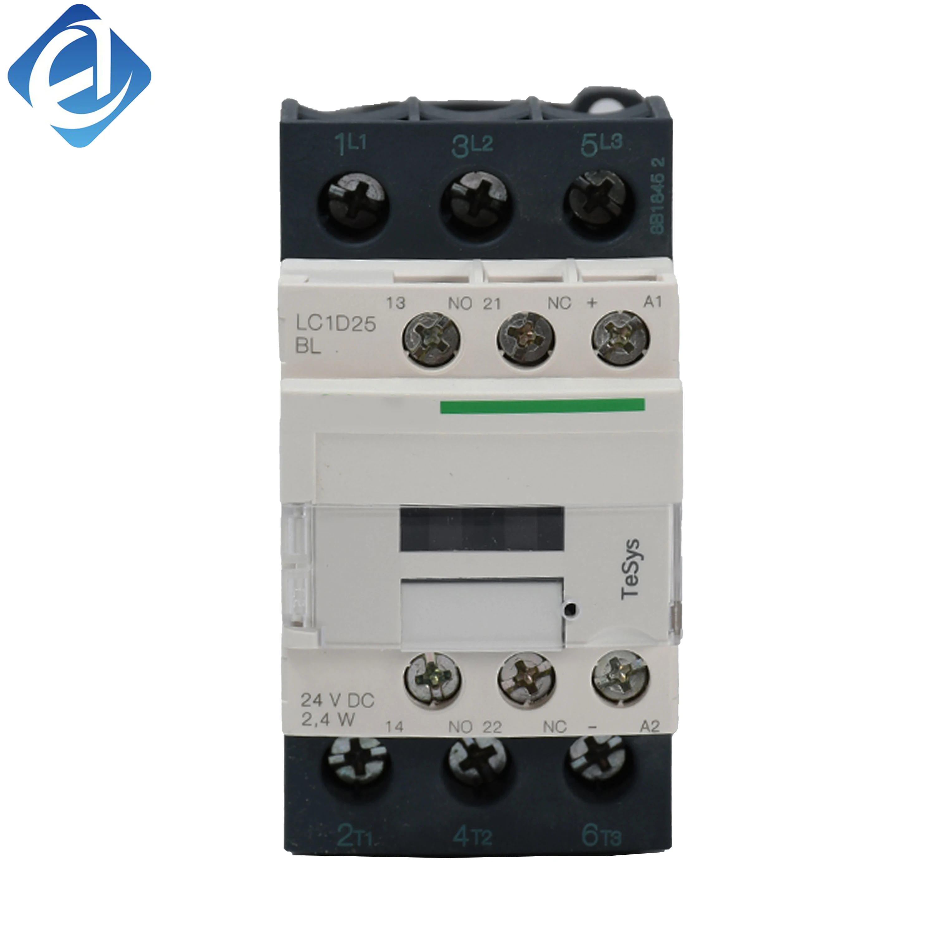 New Original LC1D25BL TeSys D series AC contactor. 25A rated current with low power coil design, featuring stable switching performance and long service life. It provides reliable circuit connection and load control with compact size