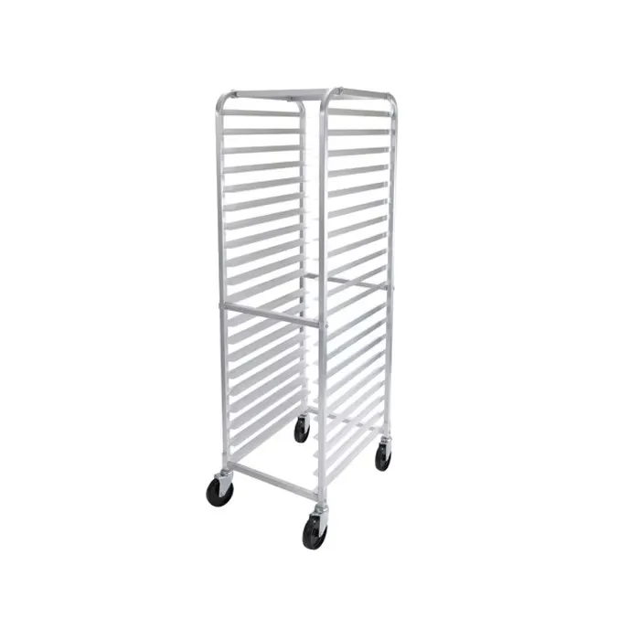 Custom stainless steel freezer rack trolley designed with multi-layer pallet for slaughterhouse