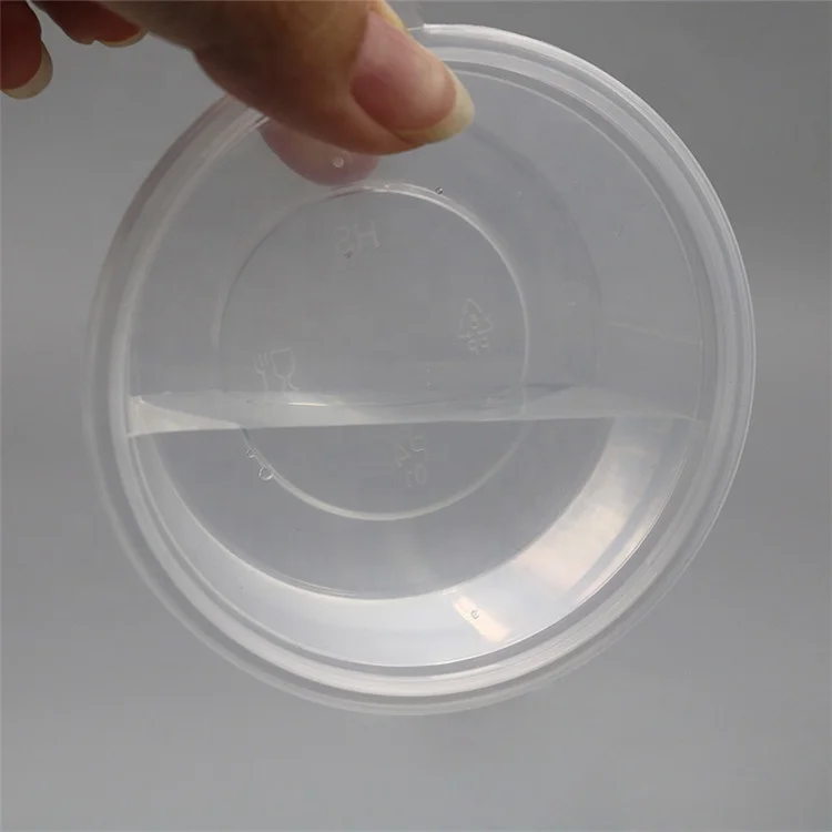 Different Size Recyclable Round Small Disposable Plastic Transparent 1oz 2oz 3oz 4oz Sauce Cup With Lid