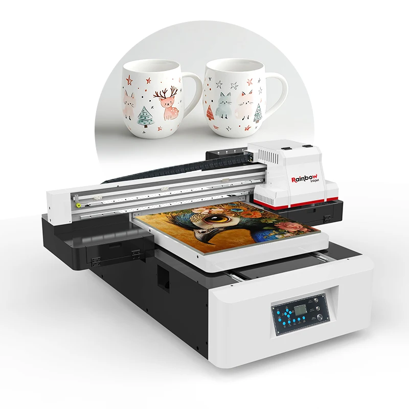 Large Format UV Flatbed Printer UV A1 6090 Digital Flatbed Printer for LED Phone case Glass UV Printing Machine