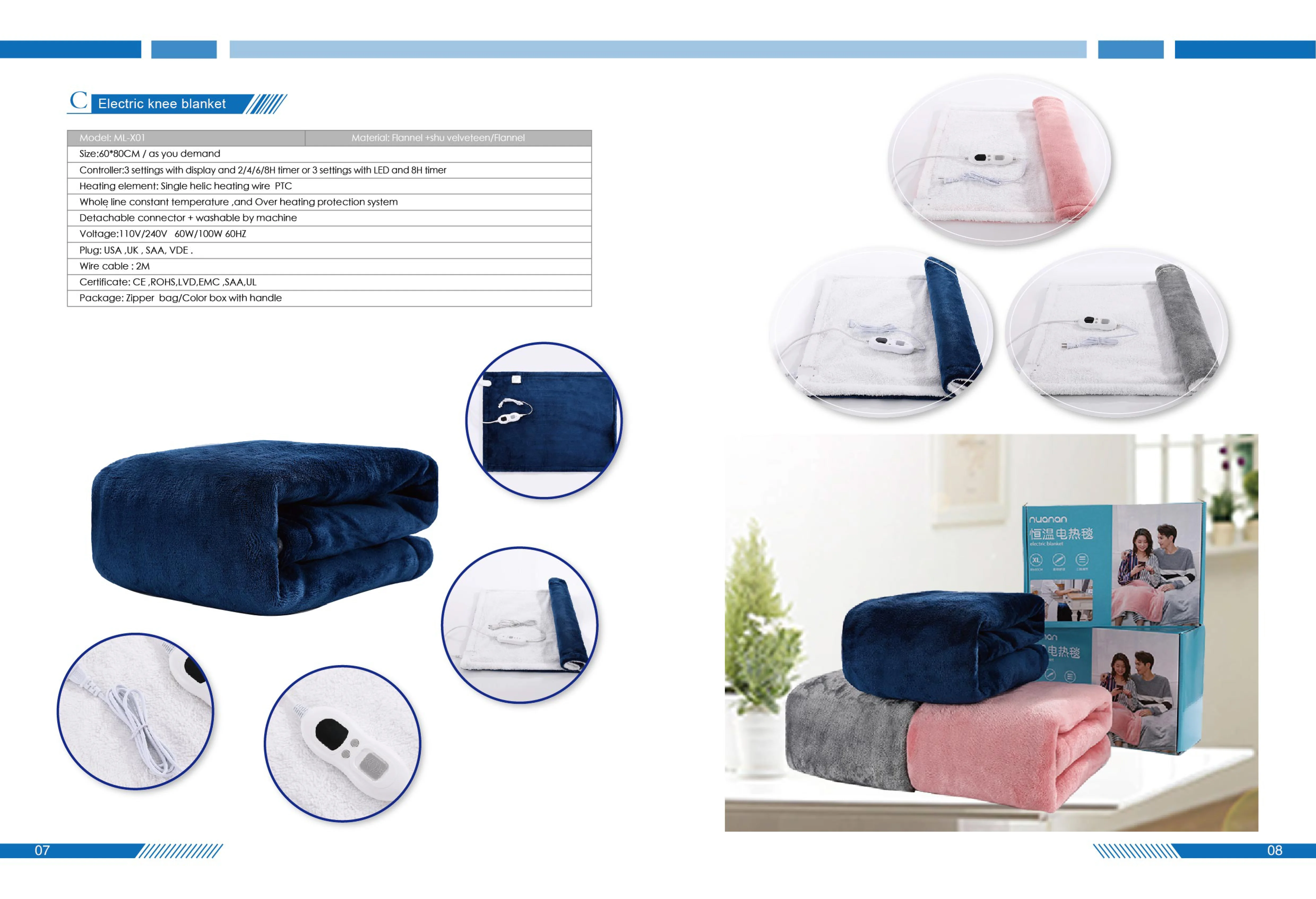 Heated Electric Underbed Blanket, AC220V, UK Plug - detail 50
