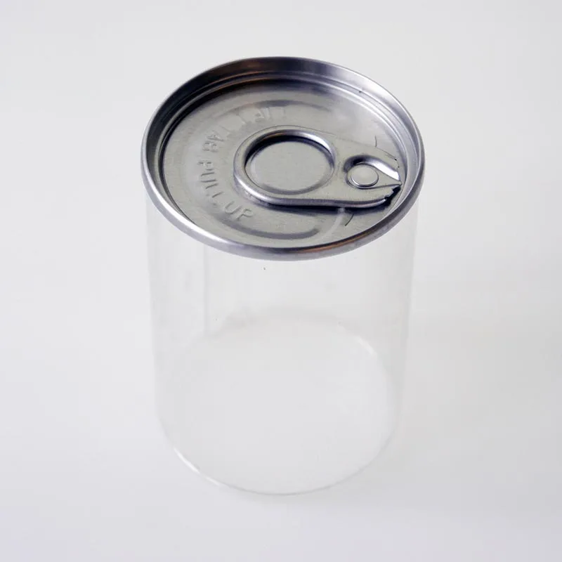 Clear Container With Metal Pull Tab