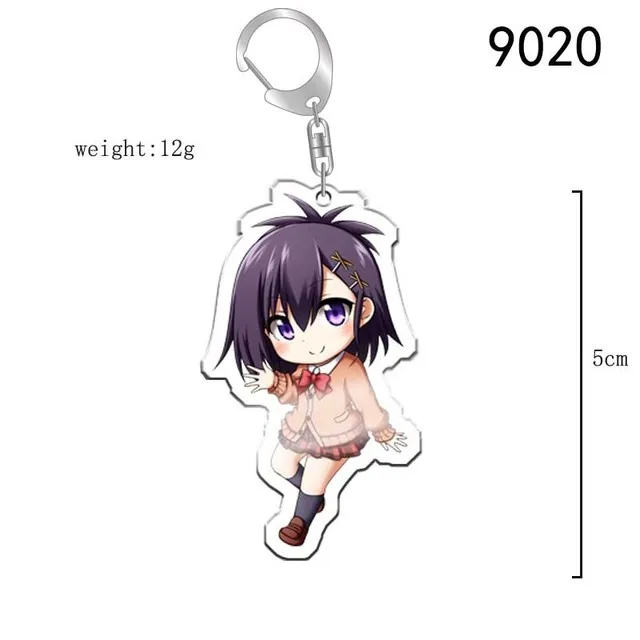 Anime Keychain Gabriel DropOut Tania Gabriel Satanichia Portachiavi White Tenma McDowell Kurumizawa Two Side Keyring