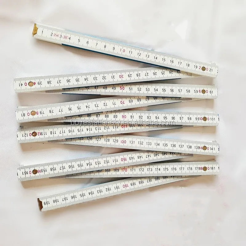 Измерительный инструмент duimнаклек, 2 метра, 10 складных линейки, складная линейка, выдвижная линейка