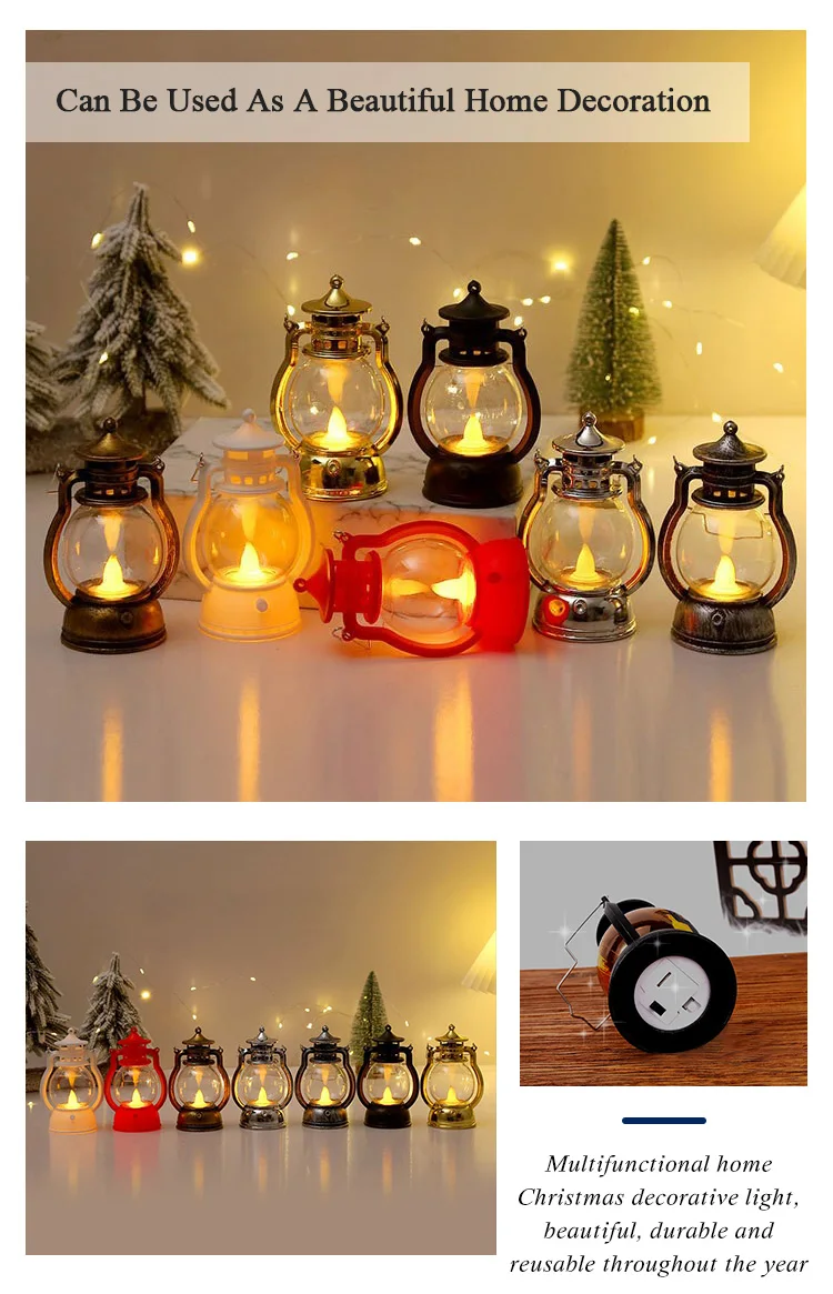 2023 Hot Selling Intriguing Metal Type Iron Small Lanterns with Lights for Home Halloween Decorations