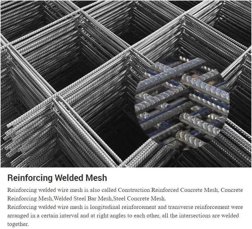 China Rebar Welded Mesh F72 F82 4x4 Inch Concrete Reinforcement Steel ...