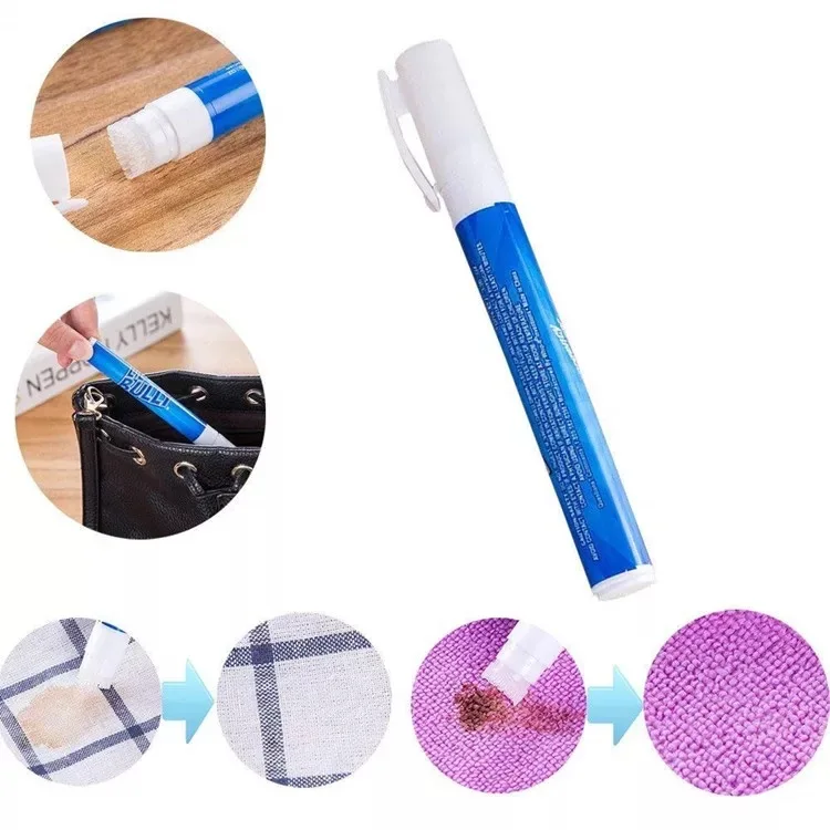 Magic Instant Stain Remover Food and Drink Stain Cleaning White Cloth Customized logo Print Plastic Decontamination Bleach Pen