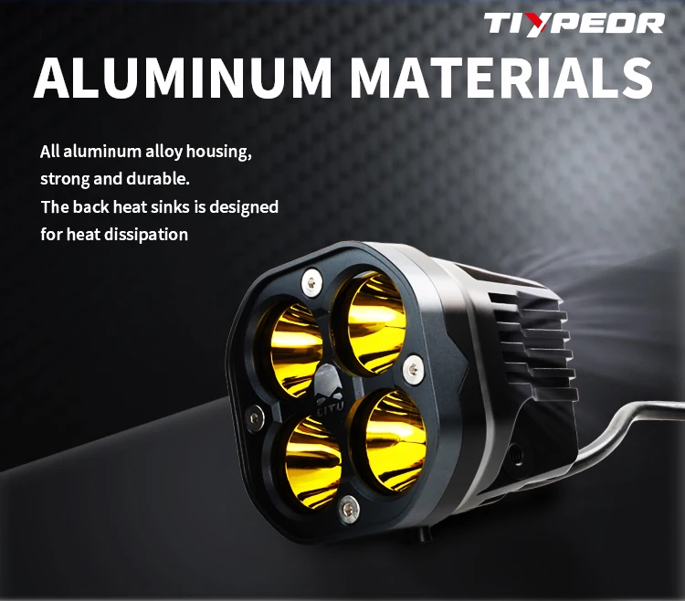 product tiypeor hot selling motorcycle high bright led driving light flood spot combo beam led off road working light truck pickup utv-5