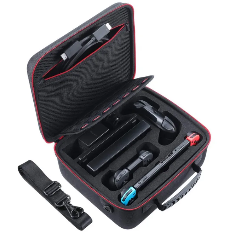 Large Capacity Storage EVA Case for Nintendo Switch Console Special Durable Travel EVA Video Game Case Pouch  Hard Carry
