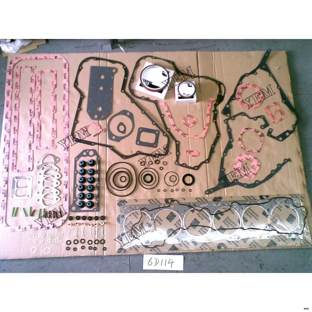 6D114 Complete Gasket Set With Head Gasket for Komatsu