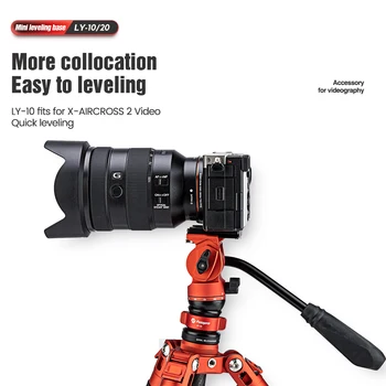 Fotopro 3/8'' Universal Screw Precision Leveling Base 360 Rotational Tripod Accessories Leveling Base Camera Leveling Base detail image