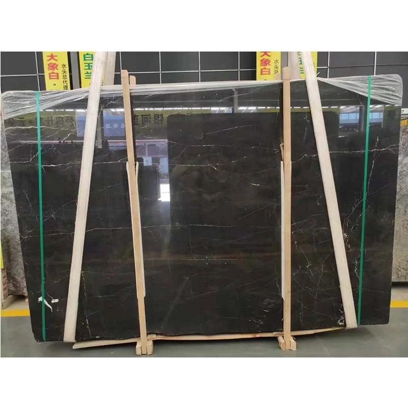 China Absolute Black Large Engineering Project Slab Granite For Interior And Exterior