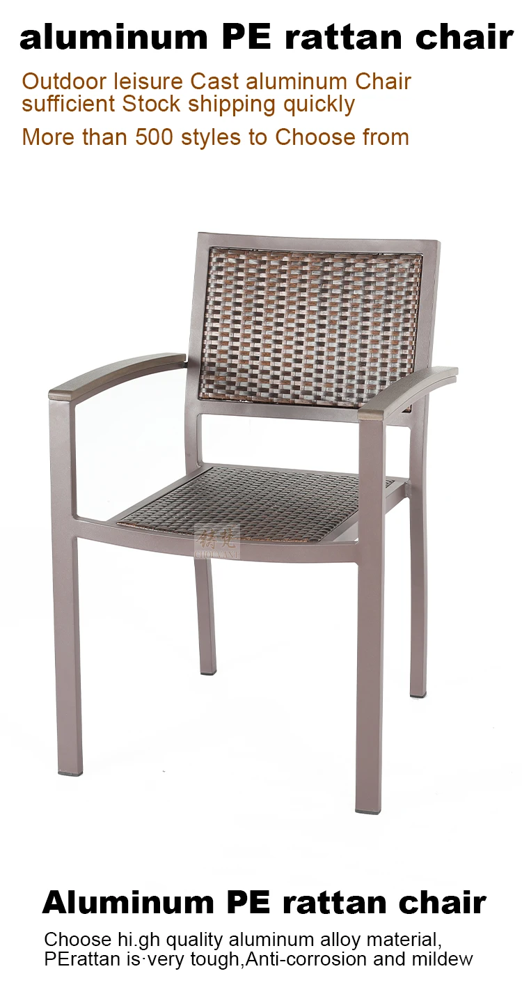 Outdoor Stacked Garden Chairs Furniture Patio Waterproof Rattan Woven