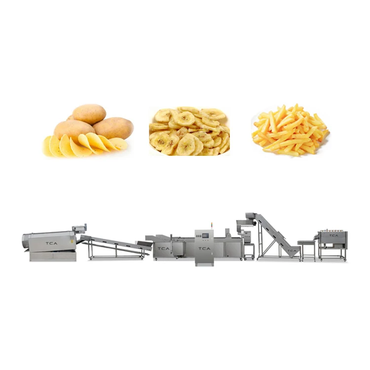 TCA Potato Chips Processing Line and Packaging Potato Chips Machine Plant Production Line