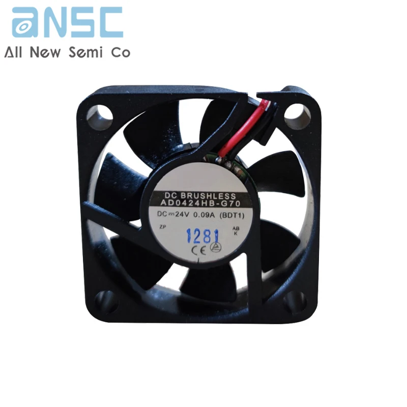 Original Axial flow fan  AD0424HB-G70 24V 0.09A 6000rpm 40*40*10MM Axial flow new cooling fan