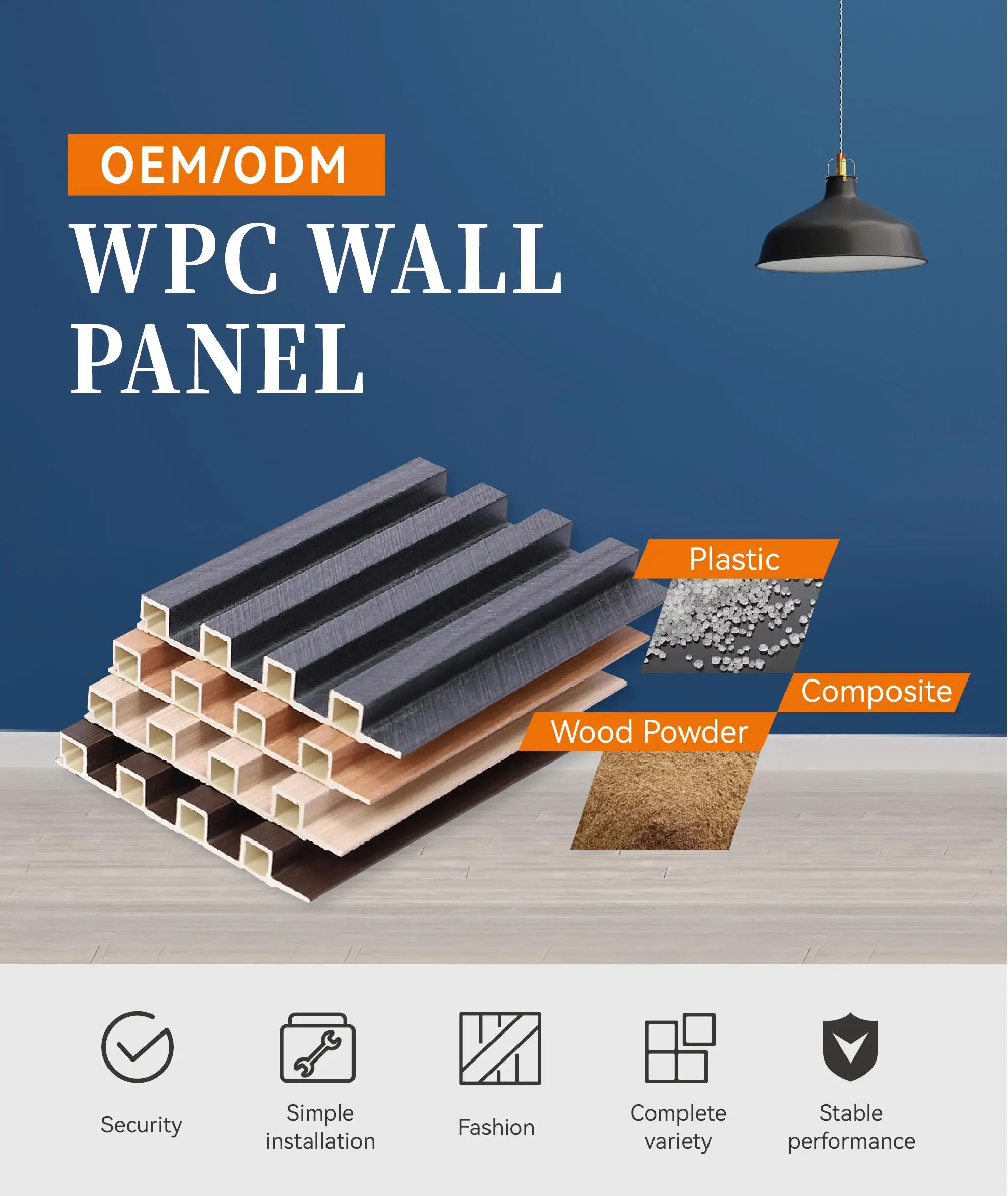 Custom OEM Sustainable PVC WPC Wall Cladding Waterproof Co-Extrusion ...