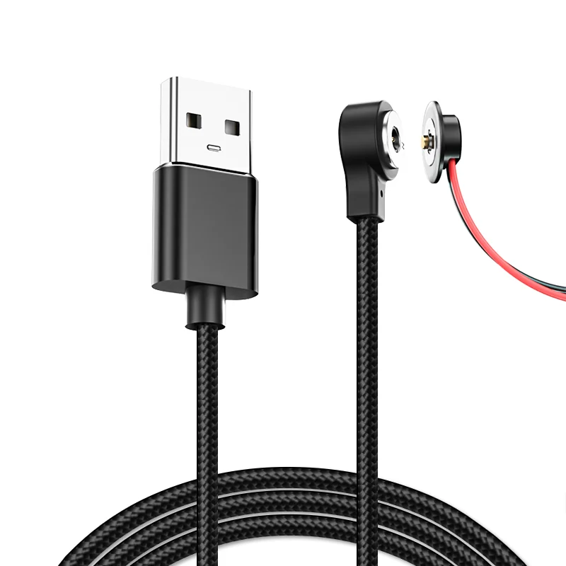Circular 2Pin 5V 2A Male And Female 12V2A Usb Fast Charging Cable Pogo Connector Magnetic For Heating Garments