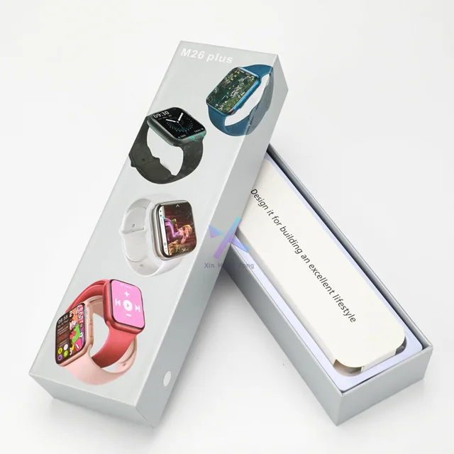 75英寸大屏幕reloj智能bt通话手表系列6男女士智能手表m26 plus from