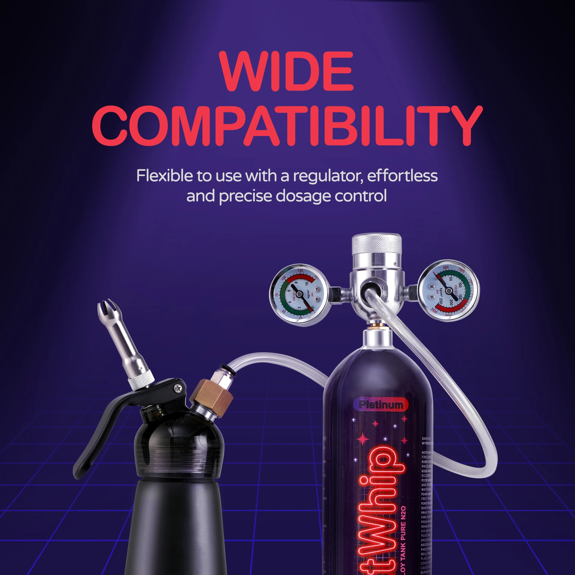 Lesoo Factory Wholesale Cream Whipper Charger Whippet 640 Aluminum